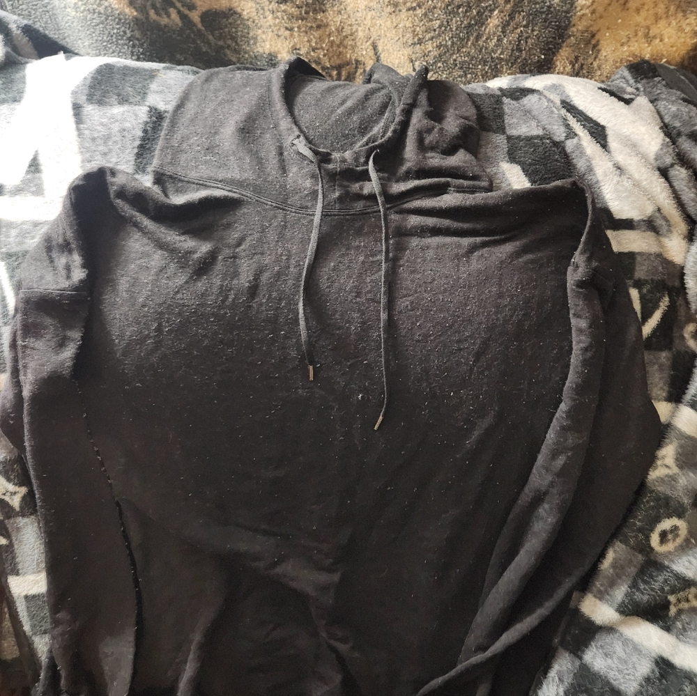 Athletic Works Black Hoodie with Drawstrings
